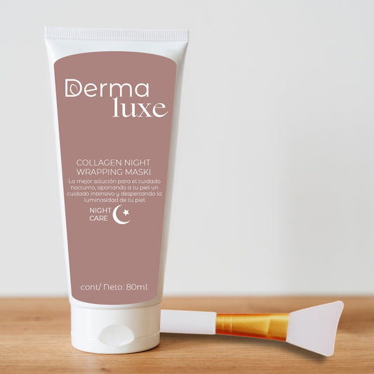 DERMALUXE - Máscara Facial Nocturna de Colágeno